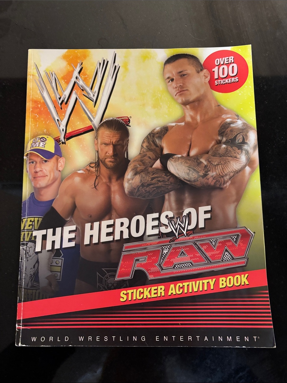 WWE The Heroes of RAW Sticker Activity Book - Yellow, Red, Black